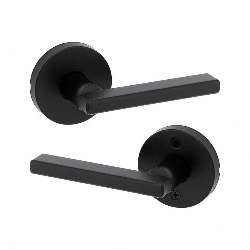 Door Lever Lockset: Passage Lever Locksets/Storeroom Lever Locksets, Black, ADA Compliant
