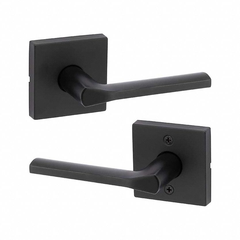 Door Lever Lockset: Passage Lever Locksets/Storeroom Lever Locksets, Black, ADA Compliant
