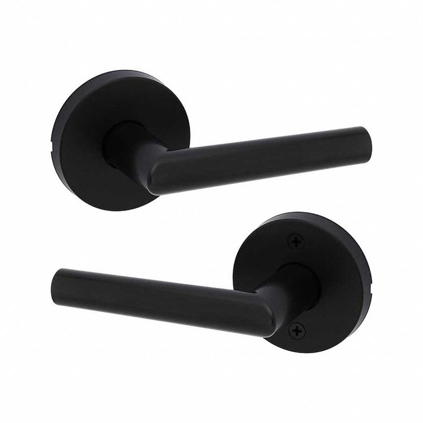 Door Lever Lockset: Passage Lever Locksets/Storeroom Lever Locksets, Black, ADA Compliant