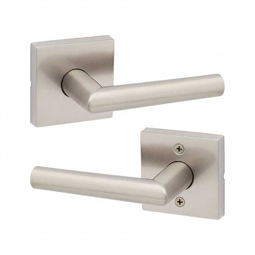 Door Lever Lockset: Passage Lever Locksets/Storeroom Lever Locksets, Nickel, ADA Compliant