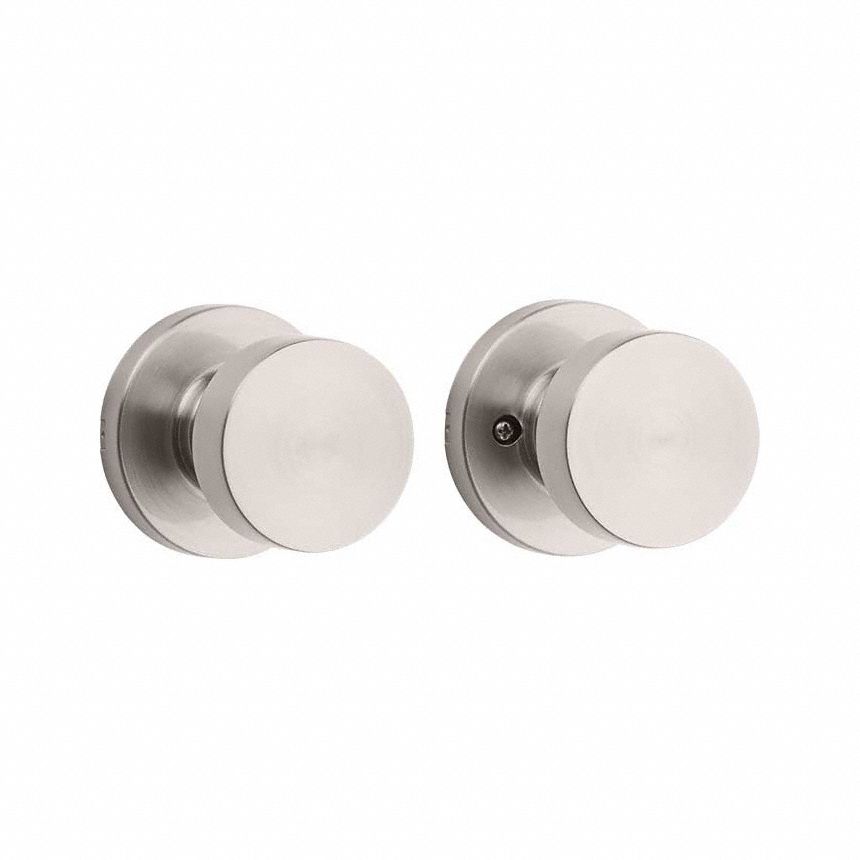 Door Knob Lockset: Passage Knob Locksets, Nickel