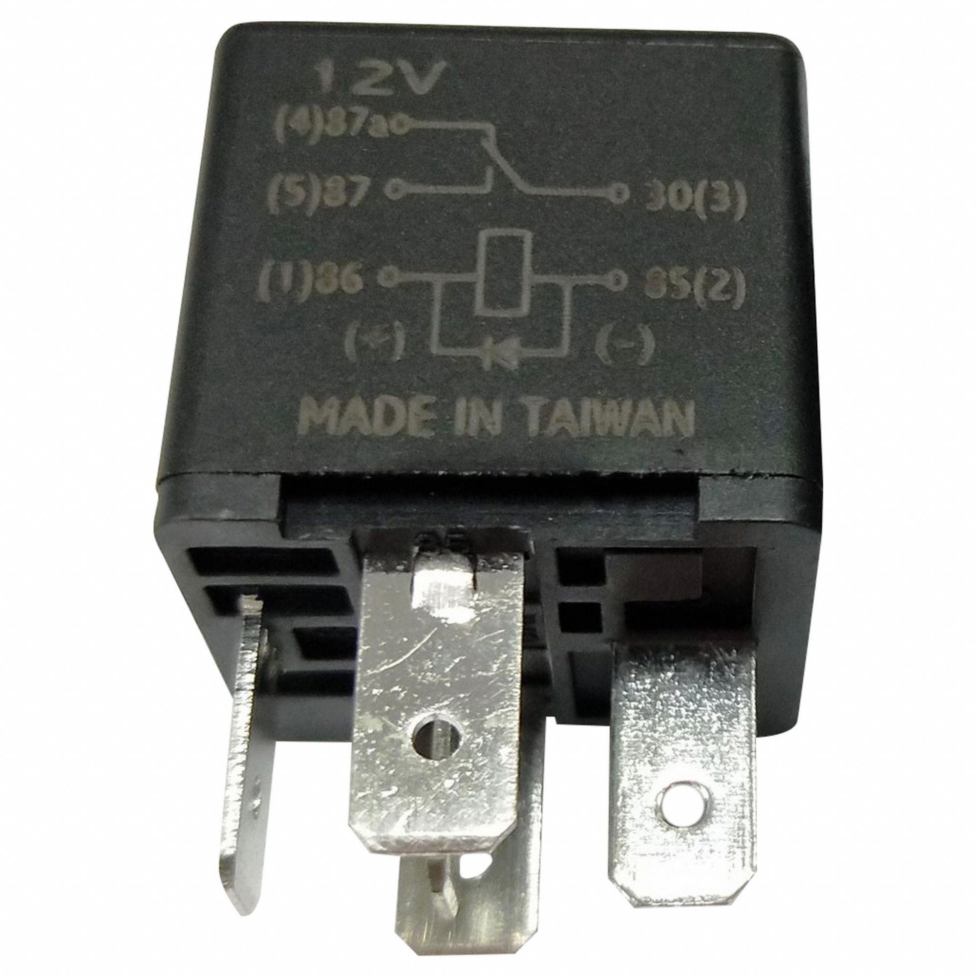 Automotive Relay: 12V DC, 5 Pins, B1 Configuration, SPDT, 20 A @ 12V Rating