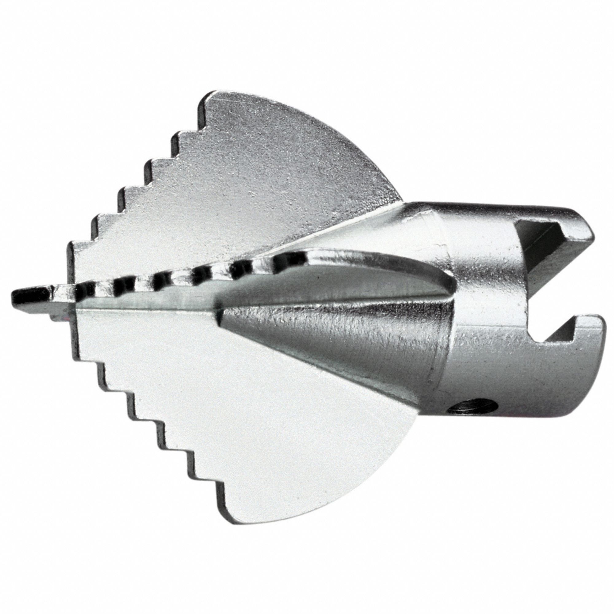 Drain Cleaning Cutter: 7/8 in Connection, 4 15/16 in Max. Pipe Dia., 45 mm Wd.