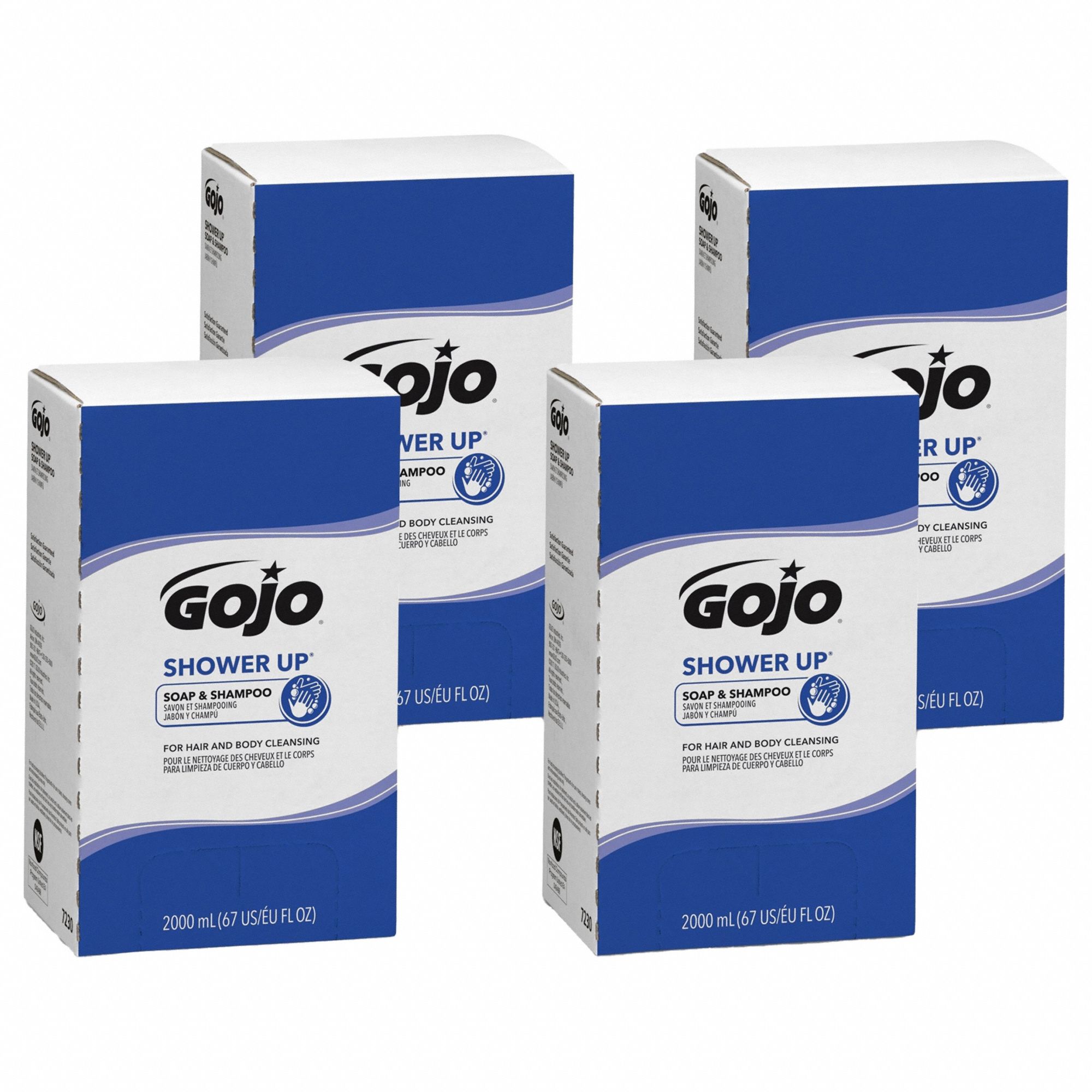 BODY WASH/HAND SOAP/SHAMPOO COMBO, 2,000 ML, CARTRIDGE, LIQUID, PLEASANT, TDX SERIES, 4 PK
