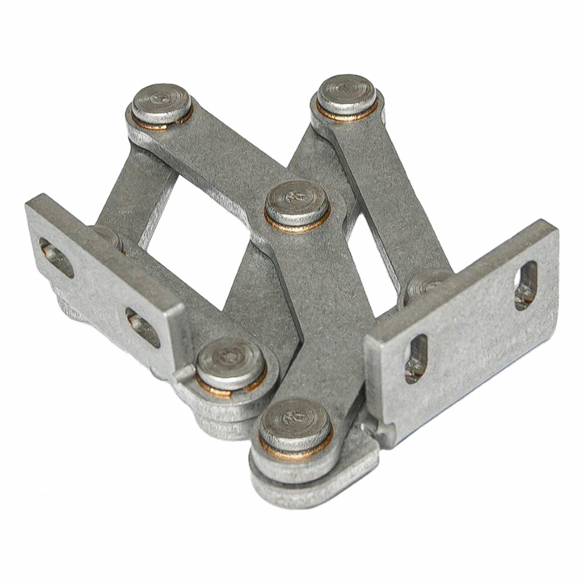 Multi Joint Concealed Hinge: 90° Range, Right Hand, Stainless Steel, 304, Tumbled Matte