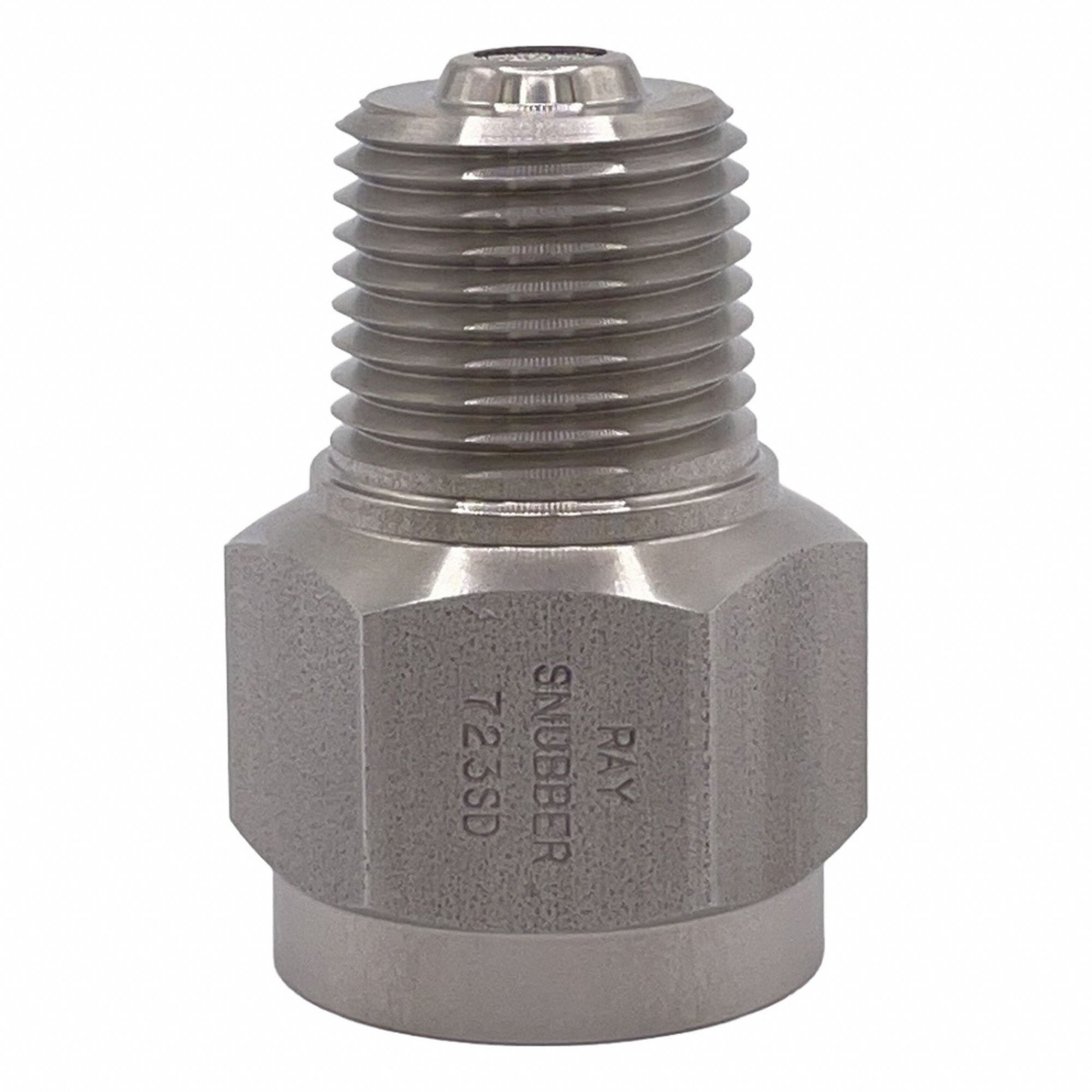 Pressure Gauge Snubber: 303 Stainless Steel, Filter, 303 Stainless Steel NPT, 0 Pistons, Oil