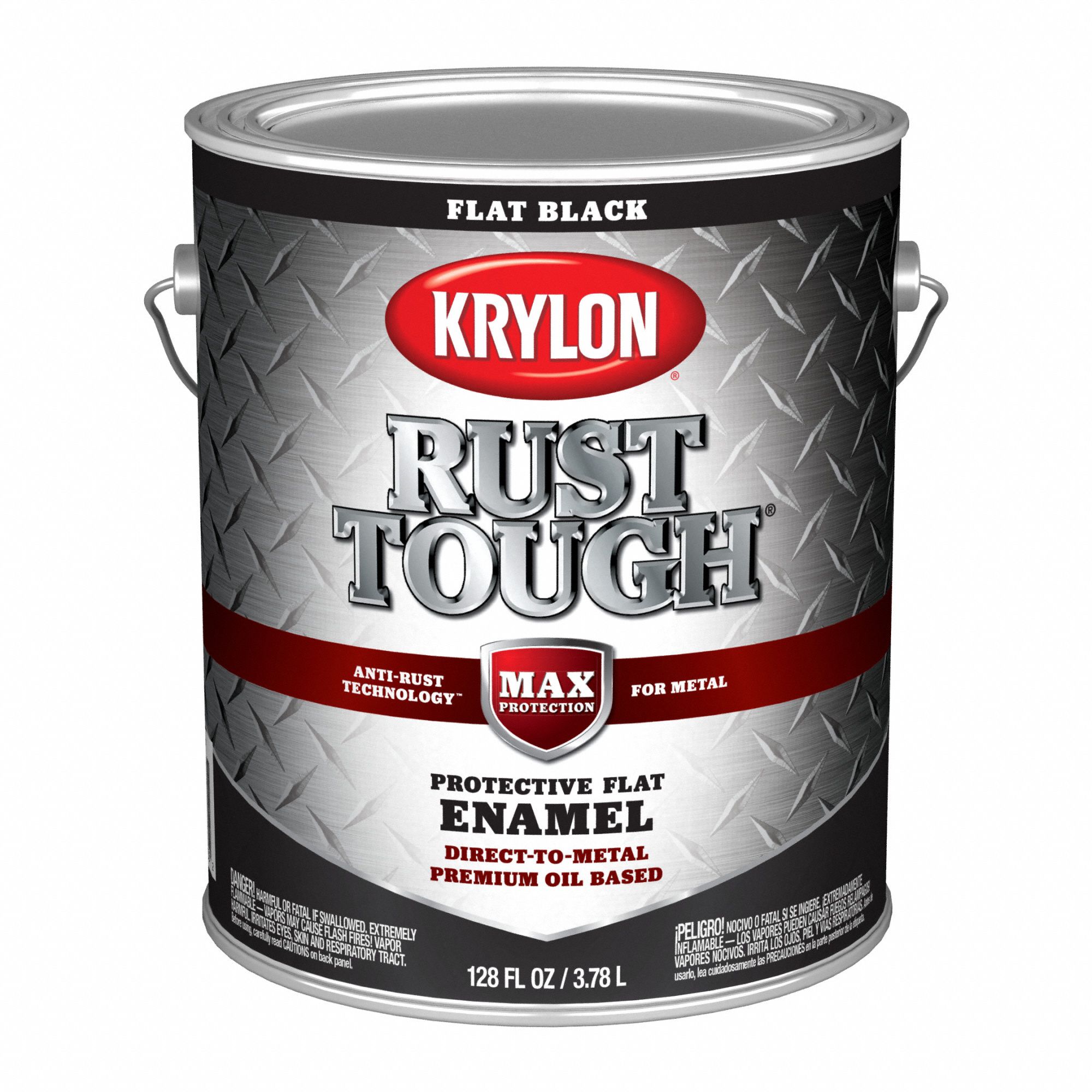 Rust Tough Enamel Black Flat 1G