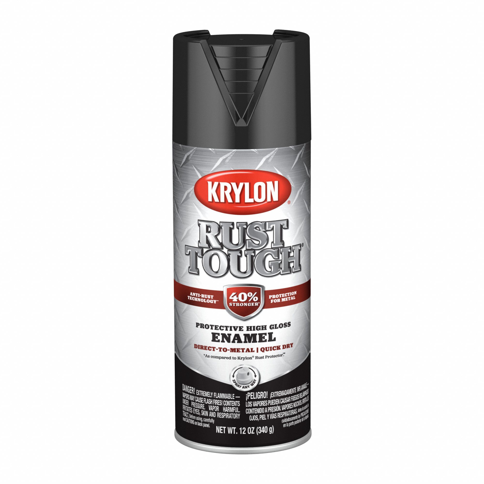 KRYLON, Premium Spray Paints, Black, Spray Paints - Rust Preventative ...