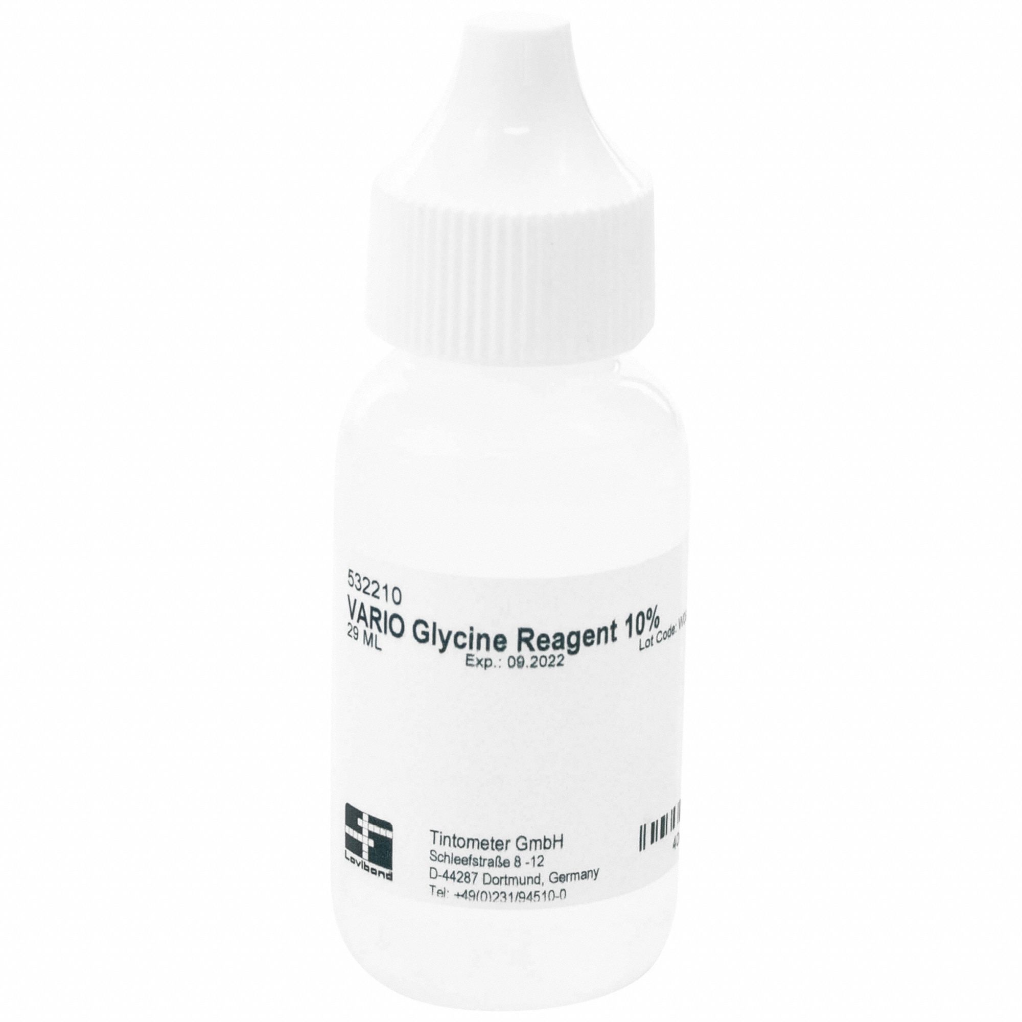 Photometer Reagent - Glycine: Lab, 29 mL, 0.04 - 3.8 mg/L, Liquid, 29