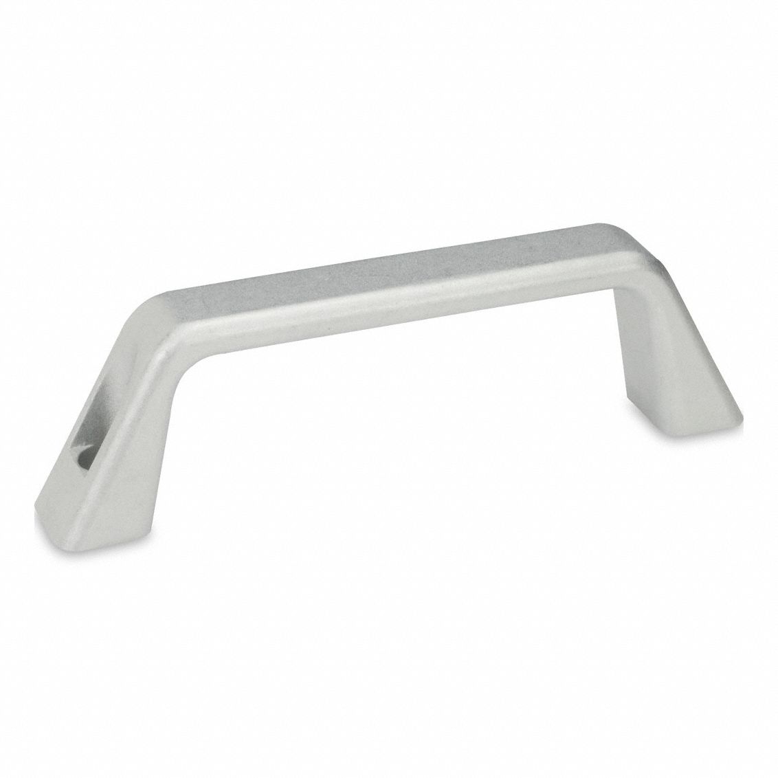 Pull Handle: Unthreaded Holes, Aluminum, Silver, 4.72 in Mounting Hole Center to Center