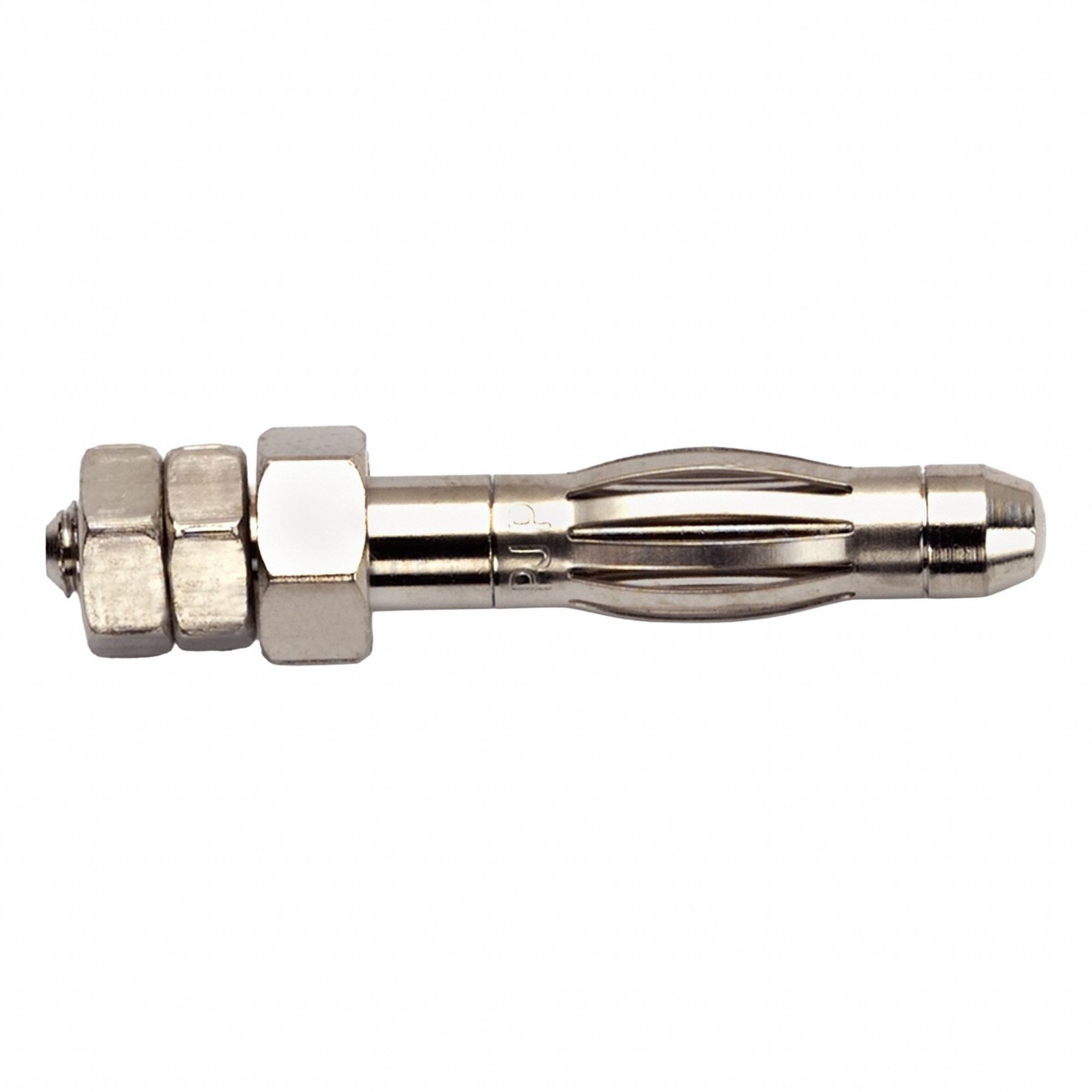 POMONA Banana Plug: 1 3/8 in Lg, 36 A Max Current Measurement, 5,000 V Max Volt Measurement (MPN 72918). Key specifications — Manufacturer Part Number: 72918; Body Material: Brass; Brand: POMONA; Color: Silver.
