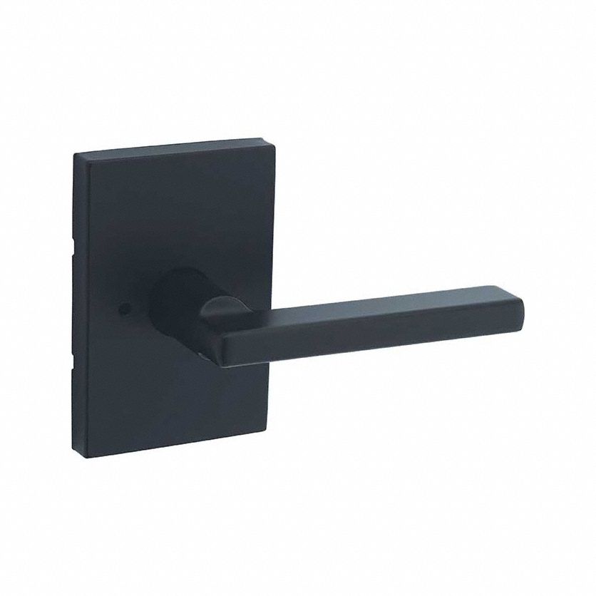 Door Lever Lockset: Privacy Lever Locksets, Black, ADA Compliant