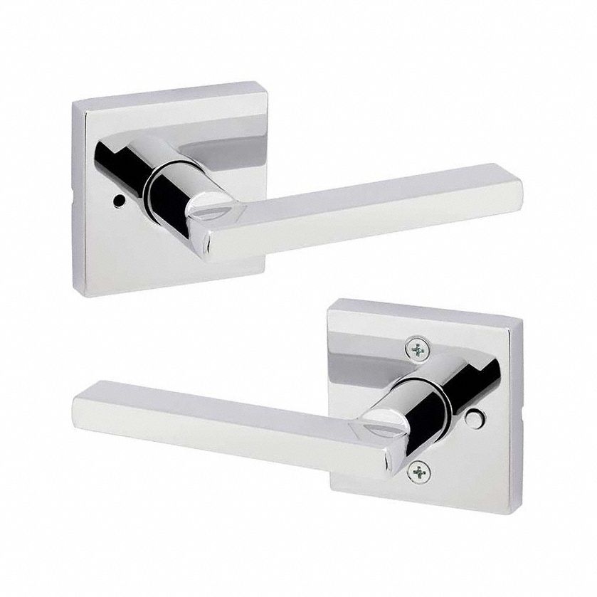Door Lever Lockset: Privacy Lever Locksets, Chrome, ADA Compliant