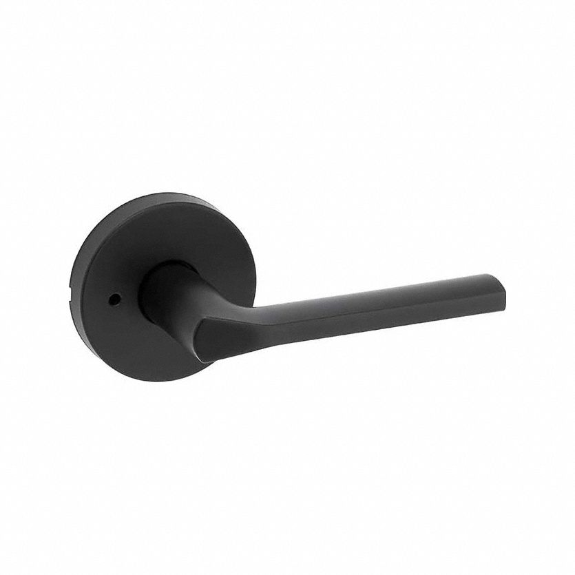 Door Lever Lockset: Privacy Lever Locksets, Black, ADA Compliant