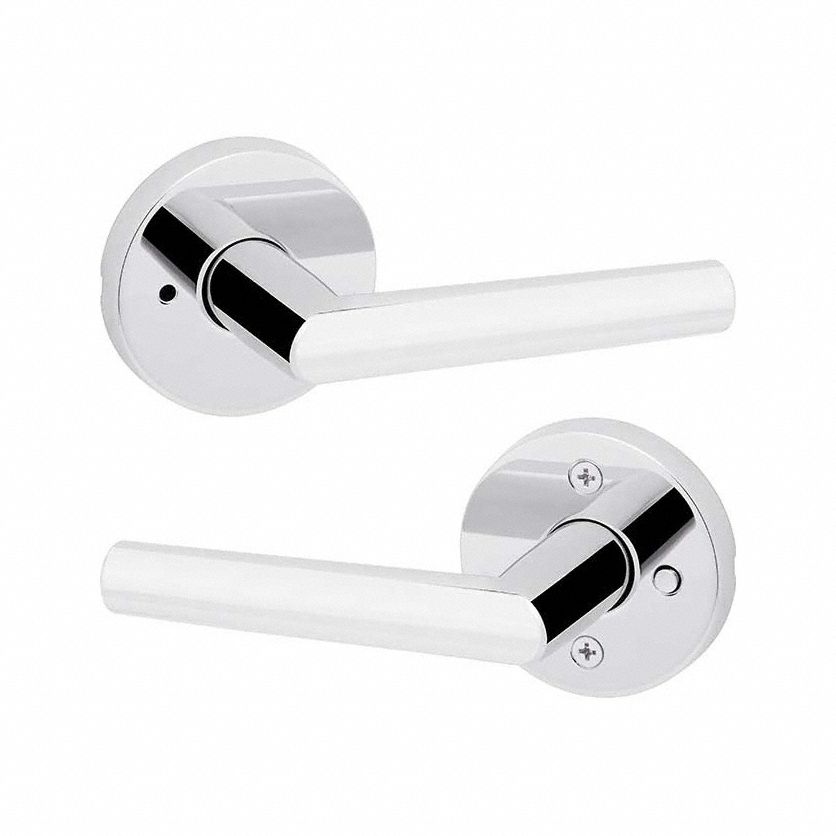 Door Lever Lockset: Privacy Lever Locksets, Chrome, ADA Compliant