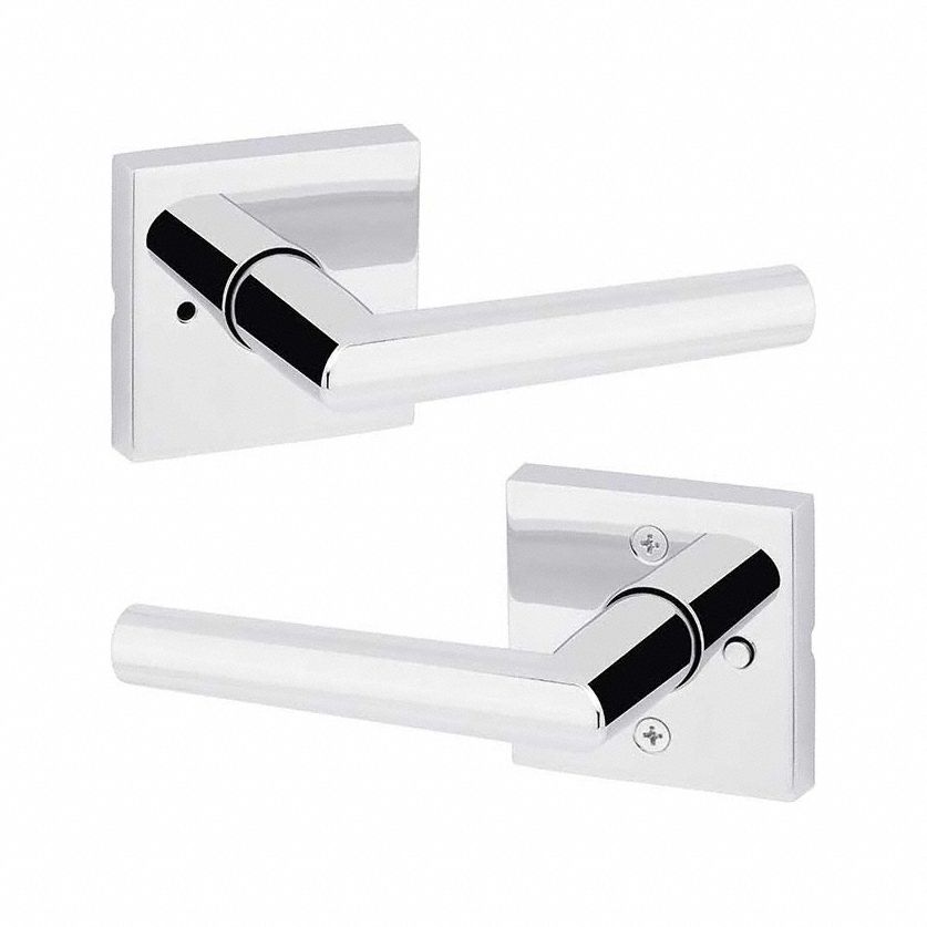 Door Lever Lockset: Privacy Lever Locksets, Chrome, ADA Compliant