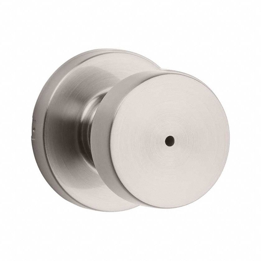 Door Knob Lockset: Privacy Knob Locksets, Nickel