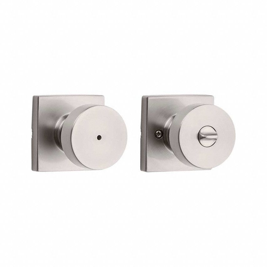 Door Knob Lockset: Privacy Knob Locksets, Nickel