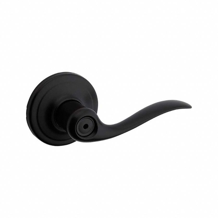 Door Lever Lockset: Privacy Lever Locksets, Black, ADA Compliant