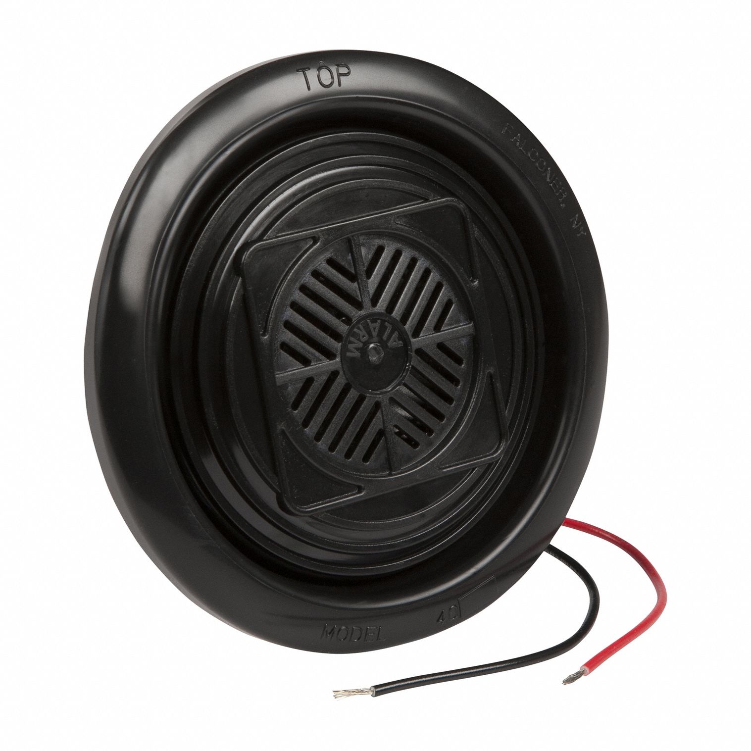 Vehicle Backup Alarm: Selectable, Dual-Tone, 102 dB Max Sound Level, 12-24V DC, 4 3/16 in Wd