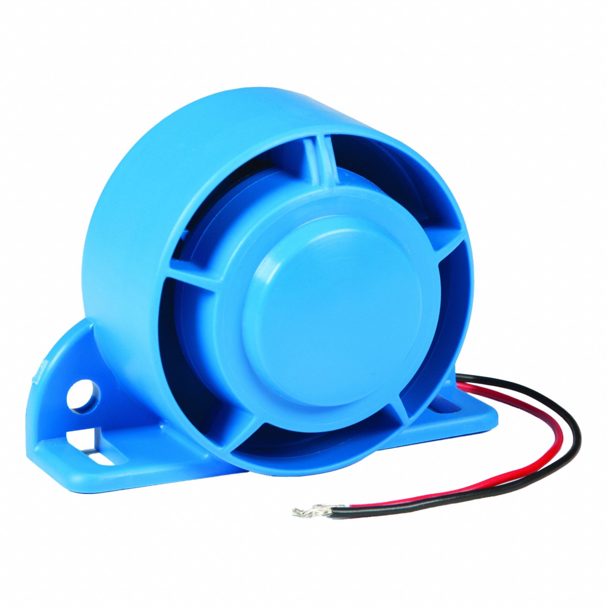 Vehicle Backup Alarm: Selectable, Dual-Tone, 97 dB Max Sound Level, 12-24V DC, 2 in Lg, Blue