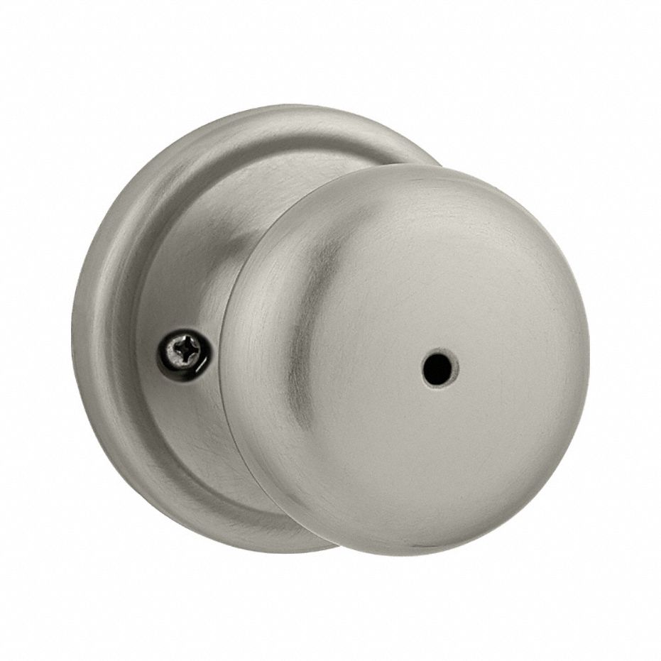 Door Knob Lockset: Privacy Knob Locksets, Nickel