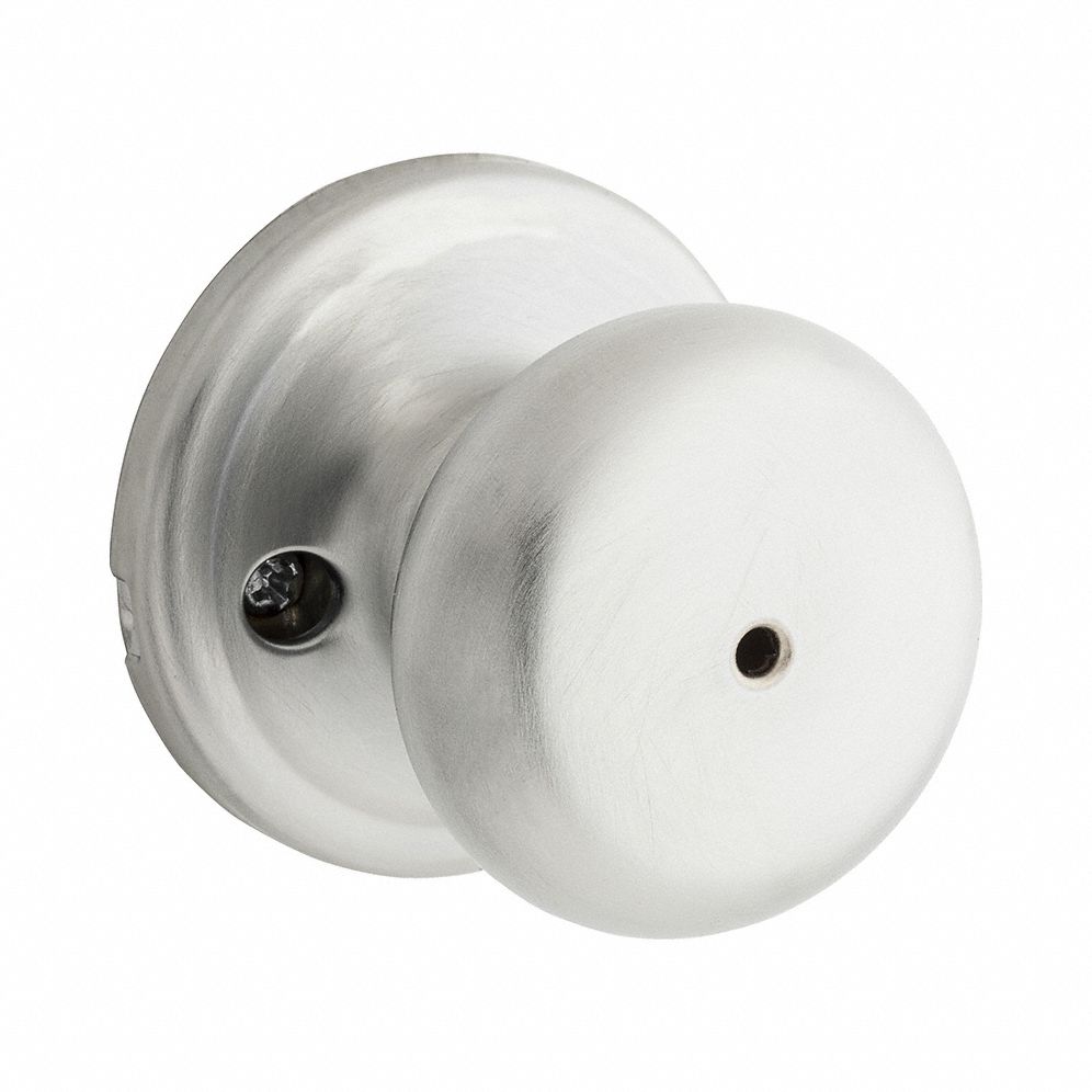 Door Knob Lockset: Privacy Knob Locksets, Chrome