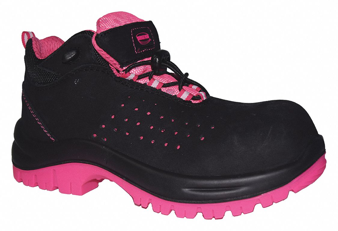 SAFE FIT Zapatos de Seguridad con puntera de Negro/Rosa Talla 22 Mujer - Botas y para Trabajo - 735L53 | SF VY02R T-22 - Grainger México