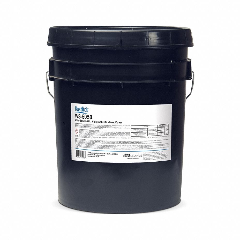 Water Soluble Cutting Oil: WS-5050, 5 gal, Pail