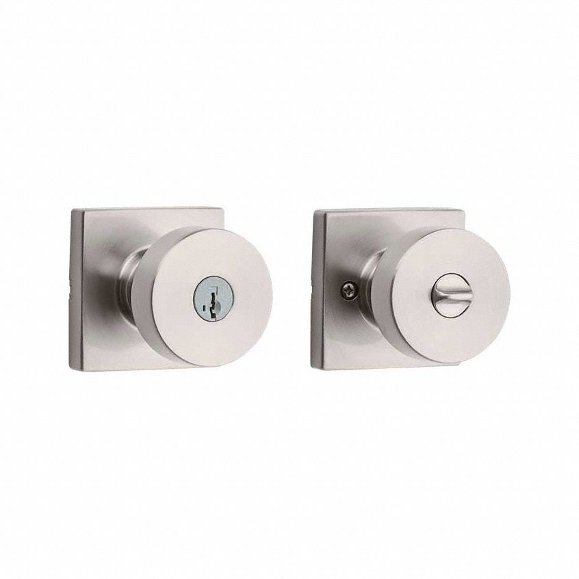 Door Knob Lockset: Office Knob Locksets, Nickel