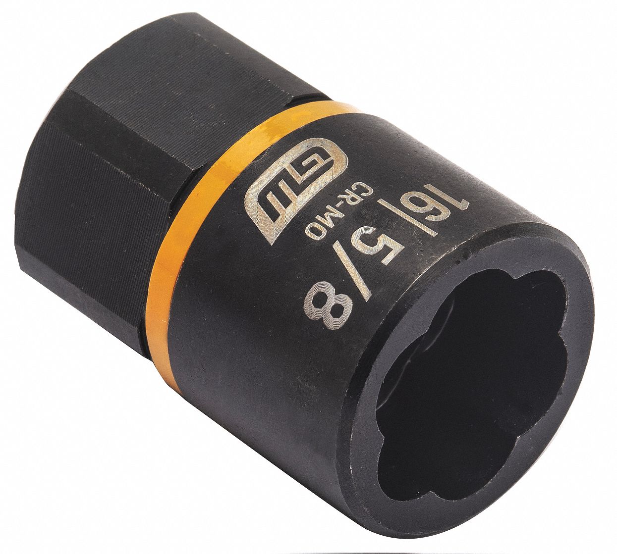 Bolt Extractor: 5/8 in Socket Size, 7-Point, Std, Black Oxide, Not Tether Capable