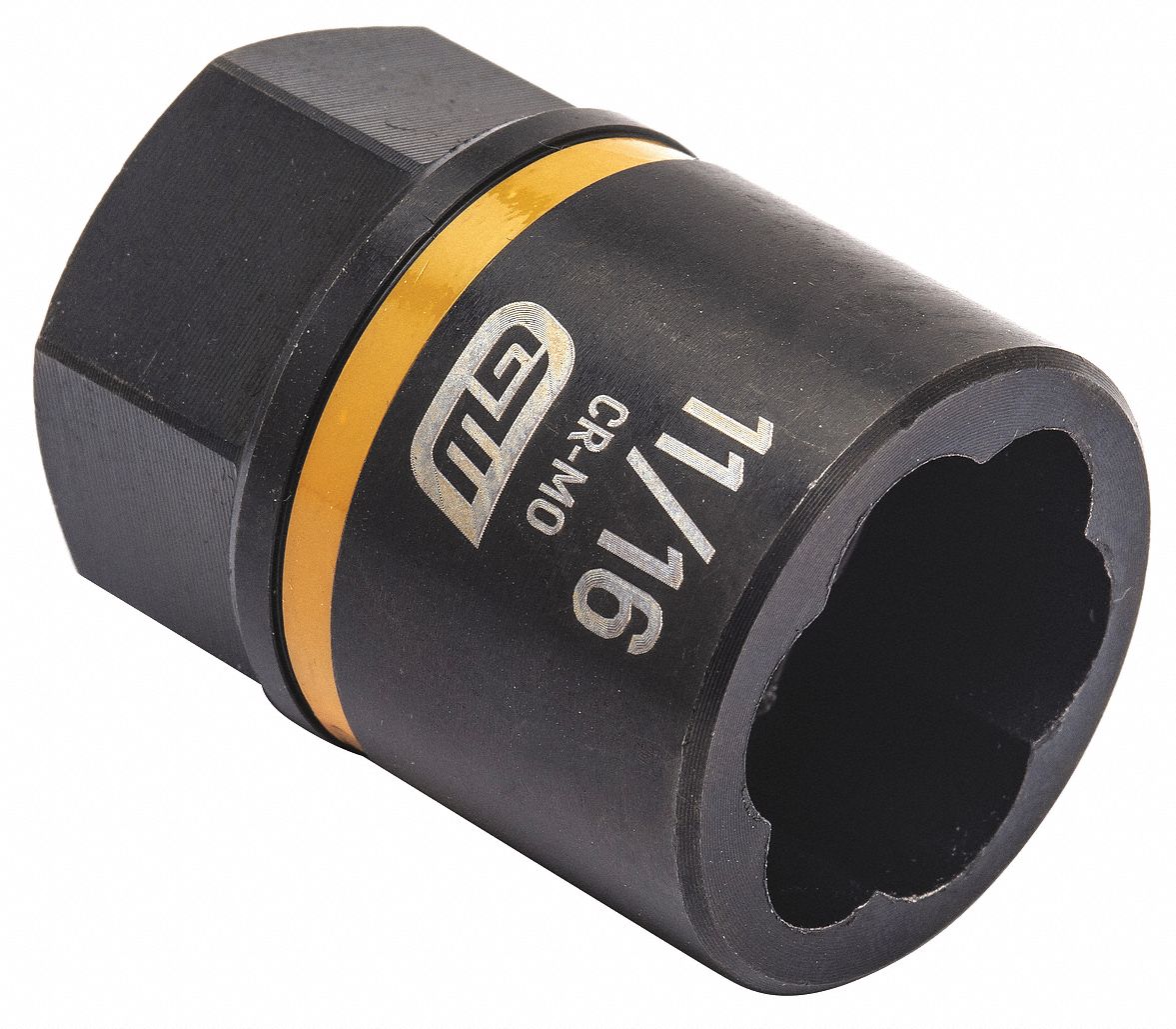 Bolt Extractor: 11/16 in Socket Size, 7-Point, Std, Black Oxide, Not Tether Capable