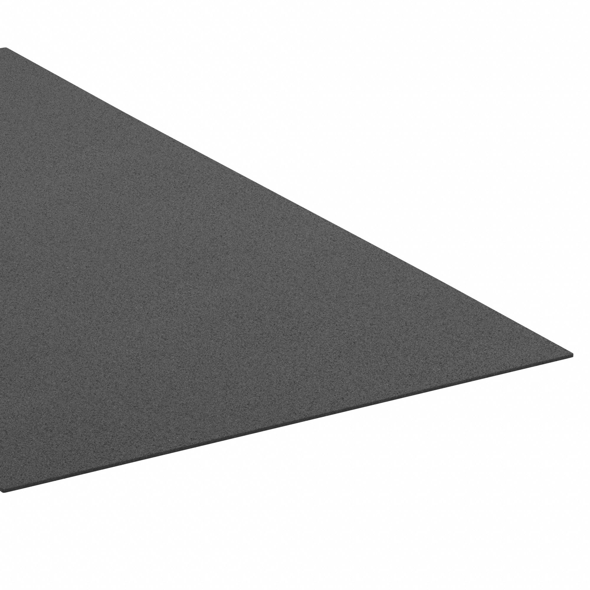 Foam Sheet: Std, 1/8 in Thick, 13 in x 13 in, Black, Open Cell, Plain, -20°F to 180°F