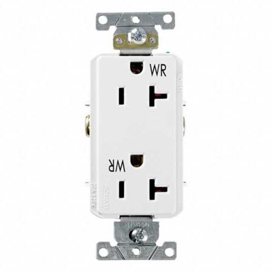 LEVITON, Duplex, 5-20, Decora Plus Duplex Receptacle Outlet - 2AJ231 ...