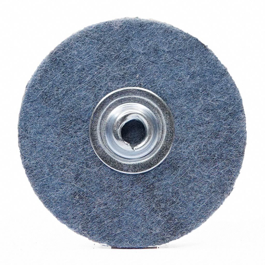 Quick-Change Disc: TS, 1-1/2", Ceramic, 80 Grit, Y Wt Polyester, Ambush