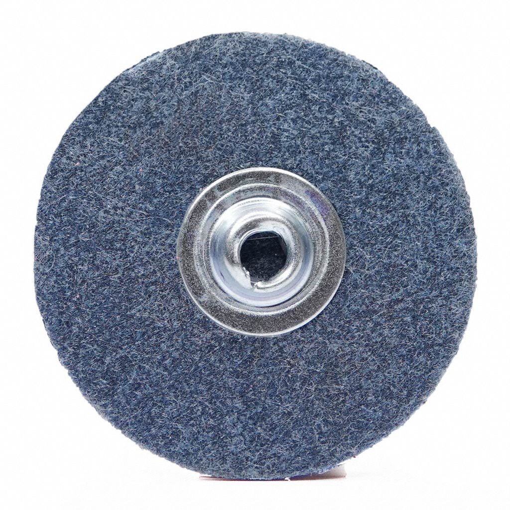 Quick-Change Disc: TS, 1-1/2", Ceramic, 120 Grit, Y Wt Polyester, Ambush
