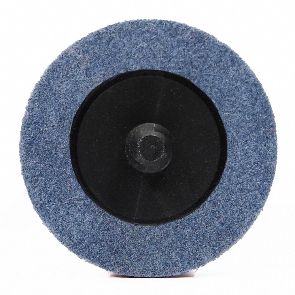 Quick-Change Disc: TR, 1-1/2", Ceramic, 80 Grit, Y Wt Polyester, Ambush
