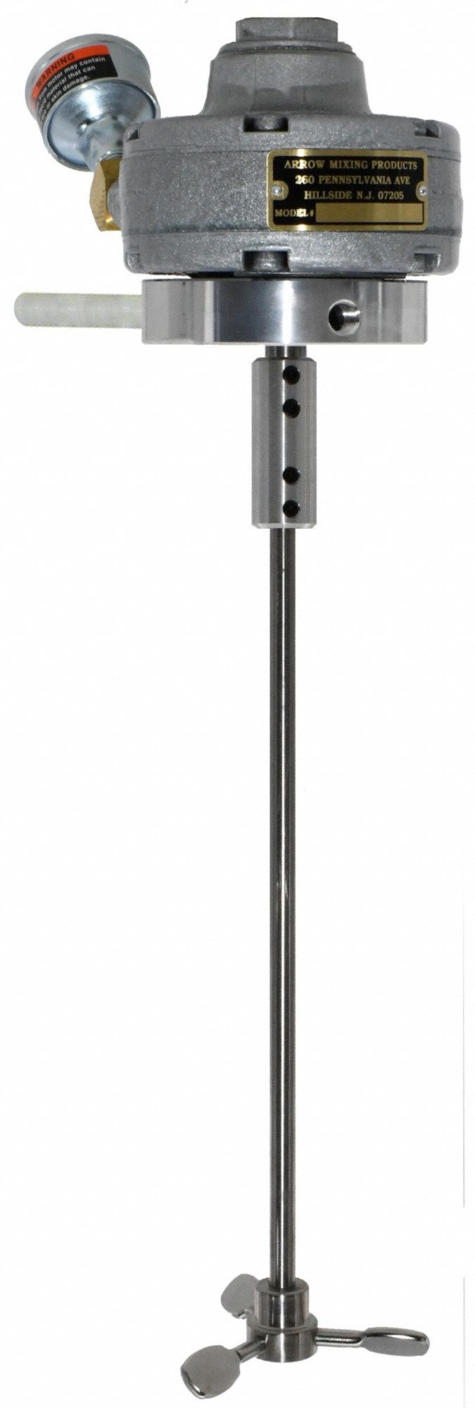 ARROW MIXING PRODUCTS, 1/4 in Male NPT Inlet, Clamp/Stand