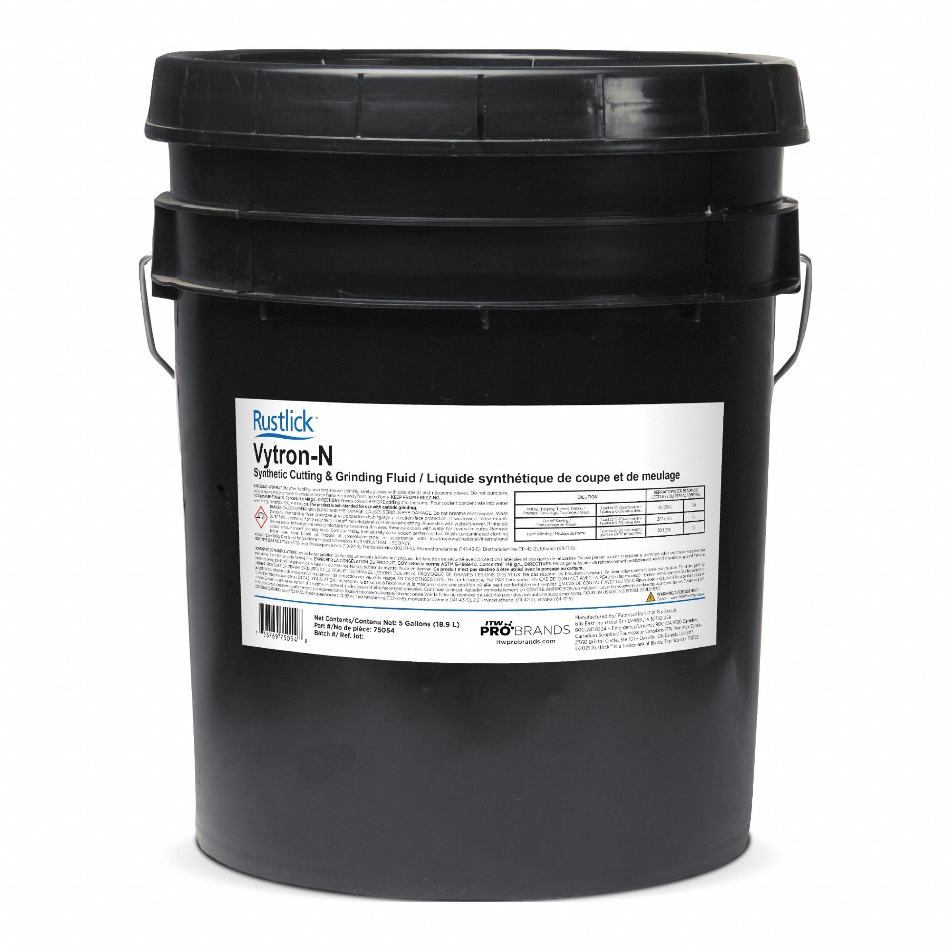 Cutting Fluid: Vytron-N, 5 gal, Pail