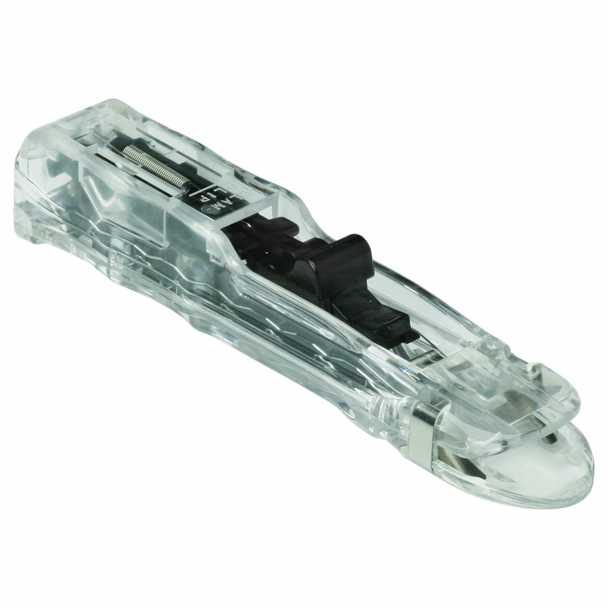 Clam Clip: Steel, Clear