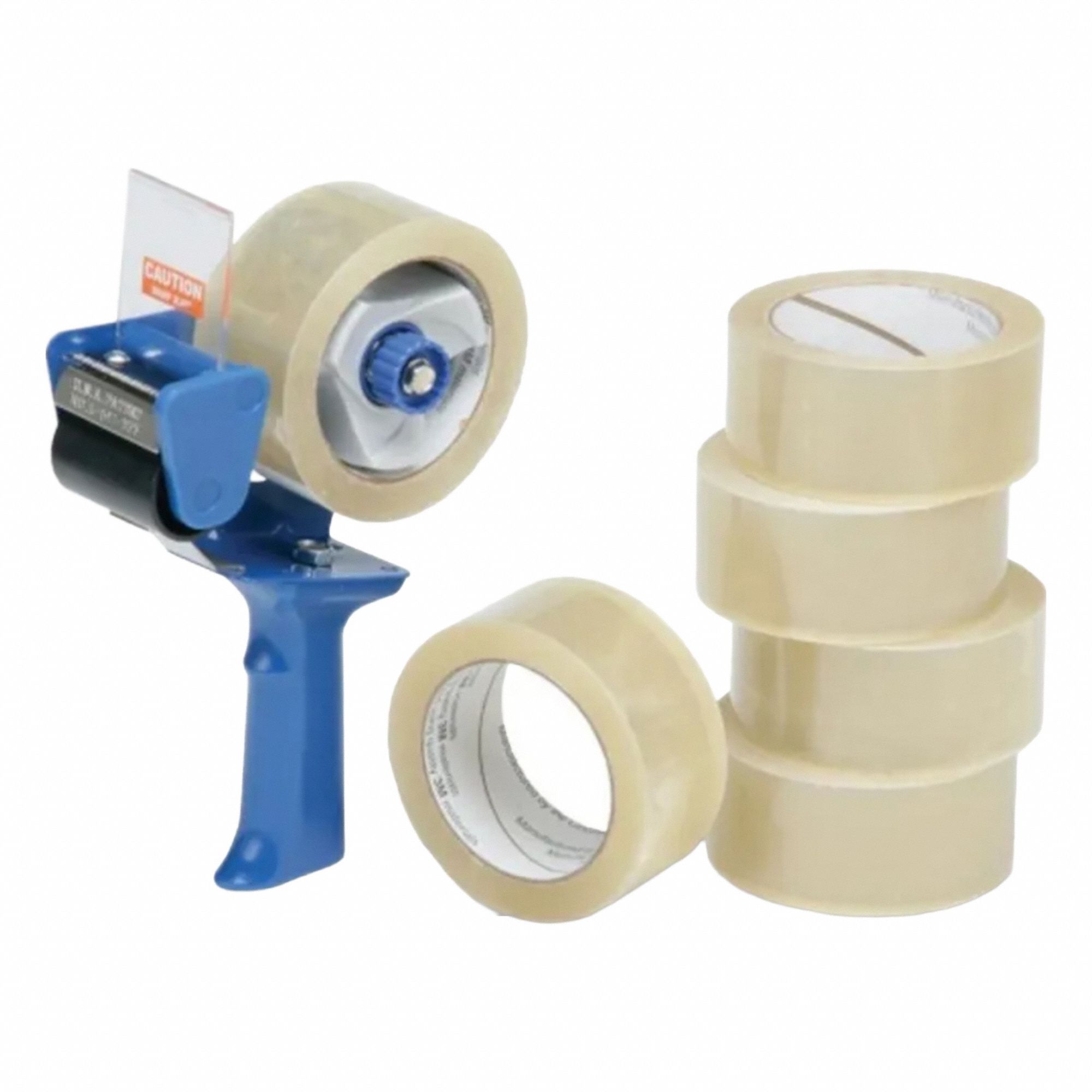 Packing Tape: Clear, 3.1 mil Tape Thick, 2 in x 55 yd
