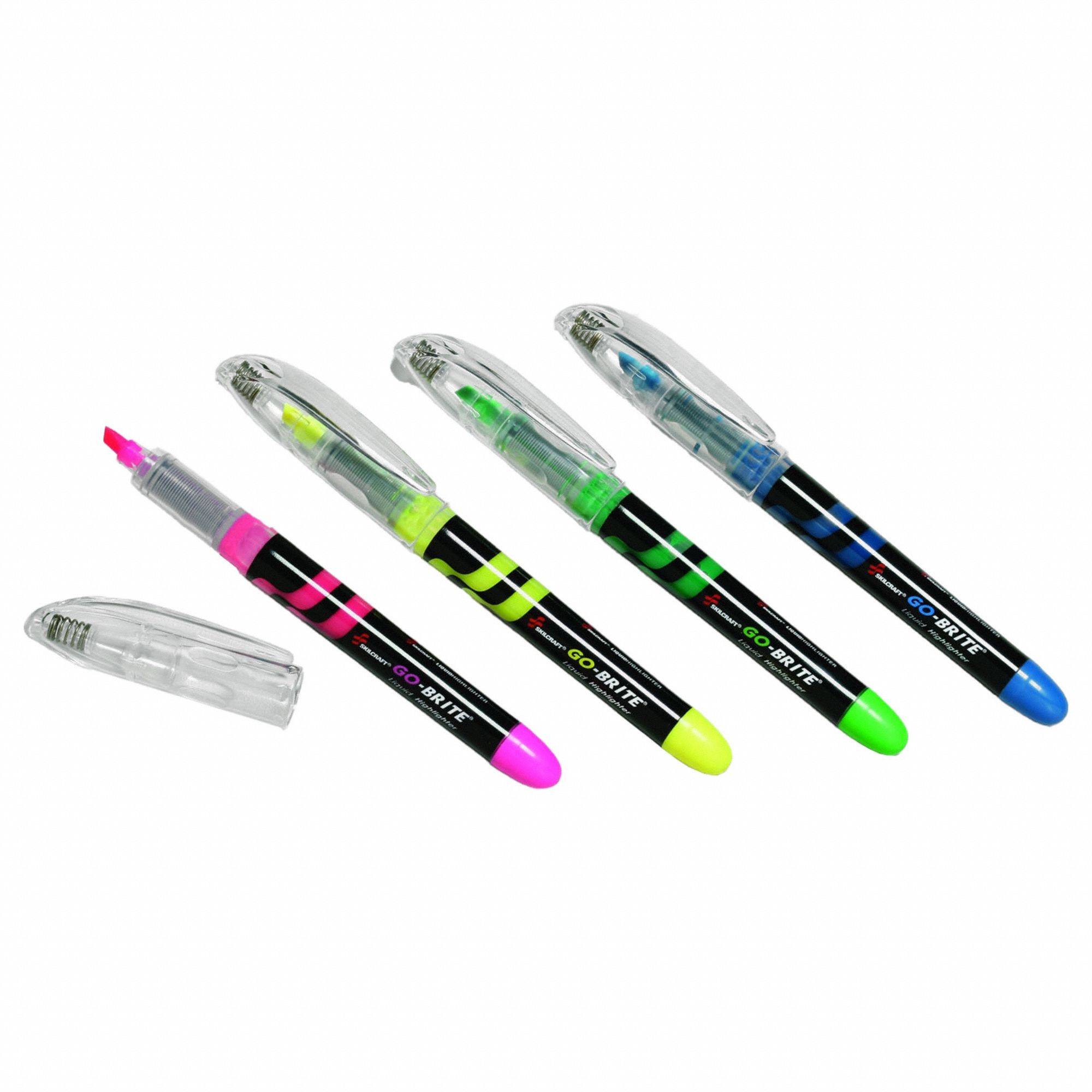 Highlighter Fluorescent 4 Color Set