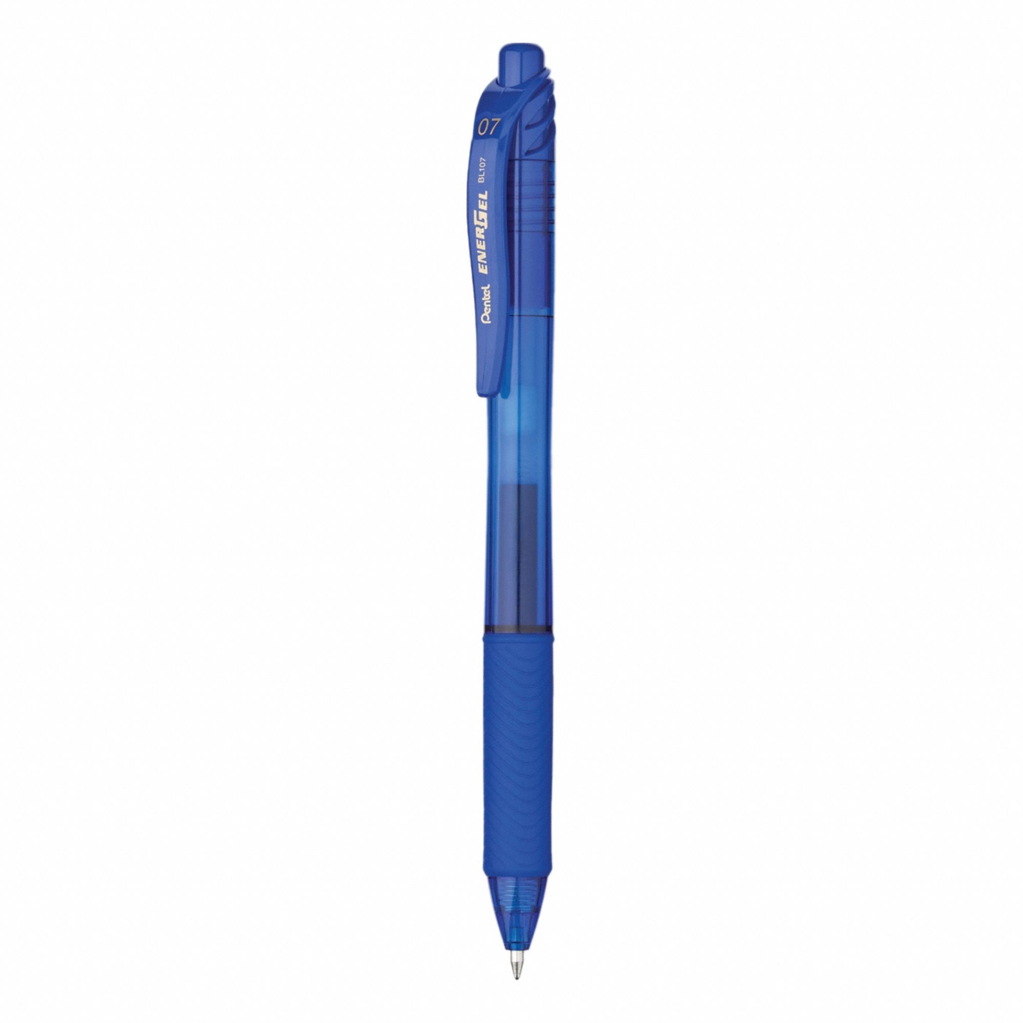 Pen Set: EnerGel-X®, Blue, 0.7 mm, Retractable, Blue, Plastic, Cushion Included, Toxic, 12 PK