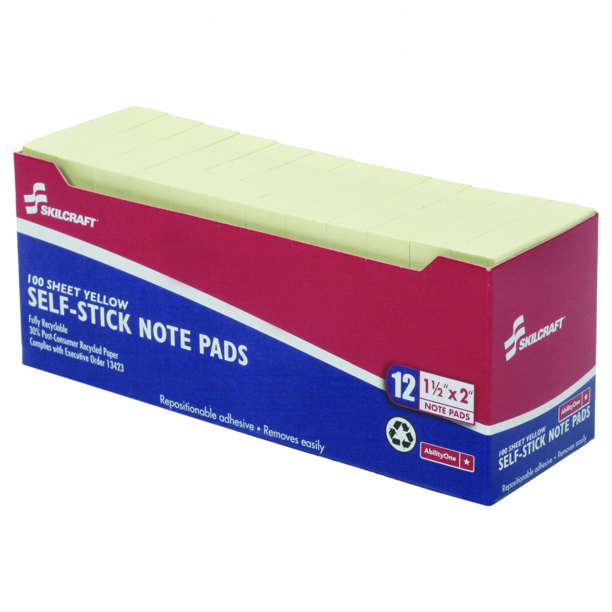 SELF-STICK NOTE PADS,PK12