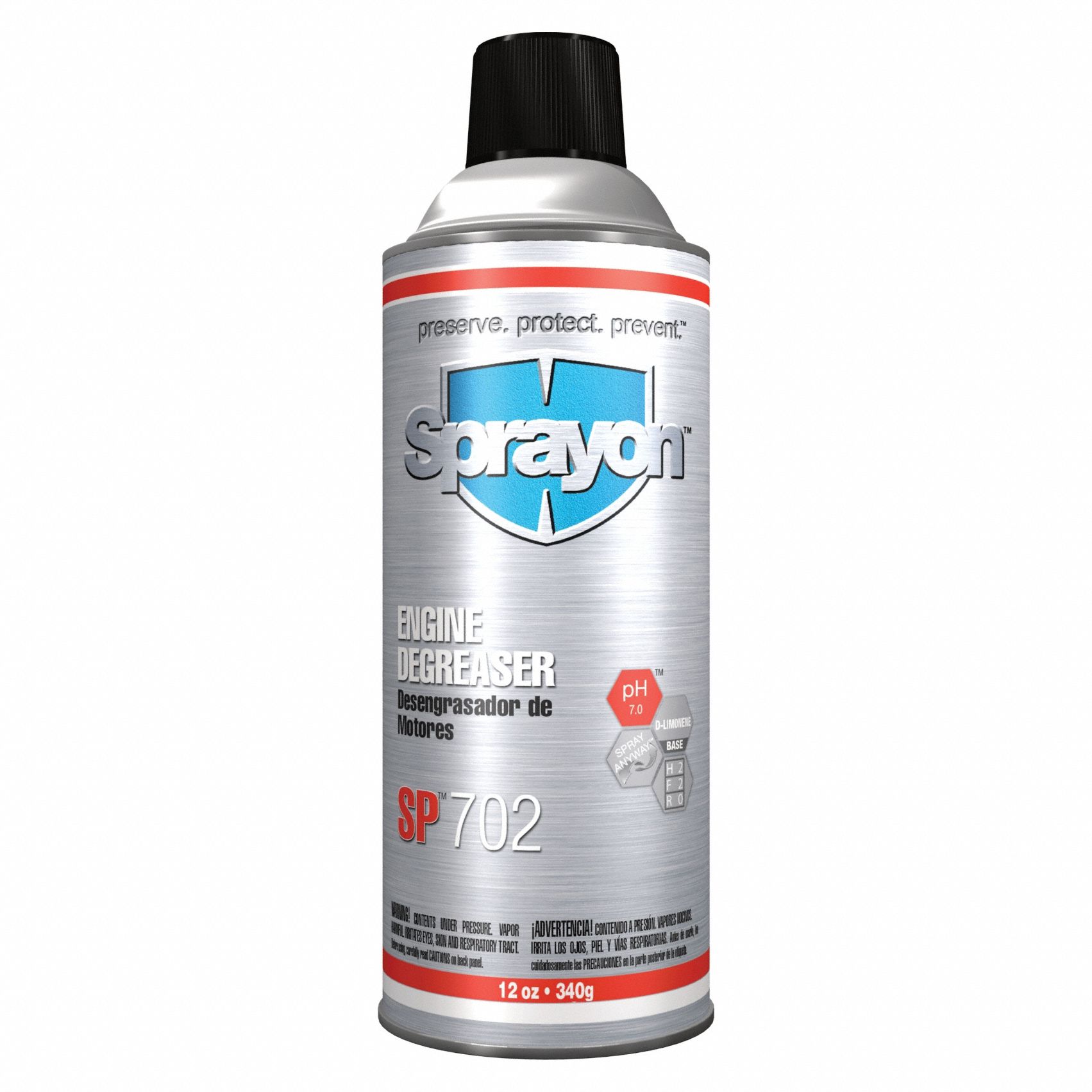 Engine Degreaser: Aerosol Spray Can, Solvent, 12 oz Container Size,  Flammable, Chlorinated, Aerosol