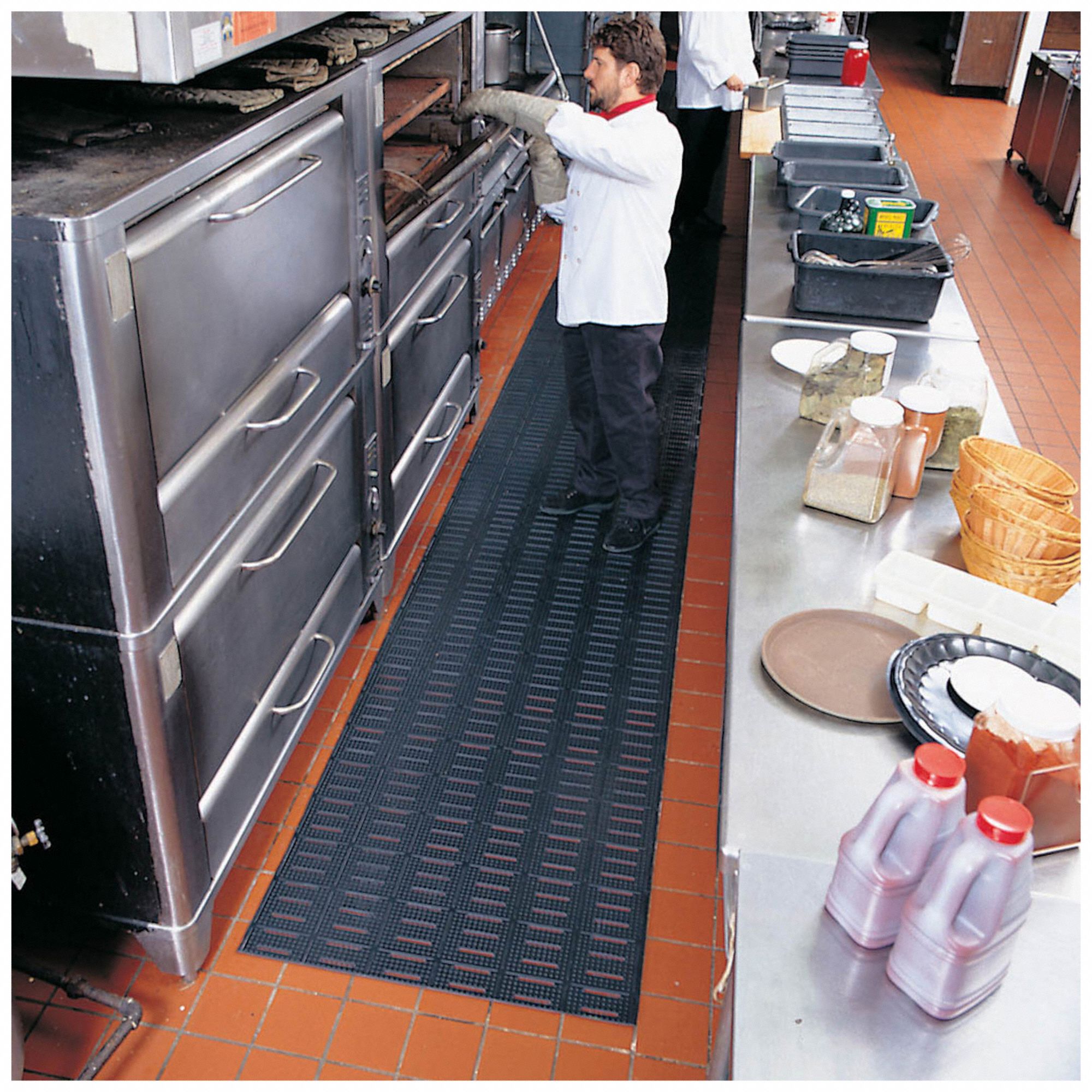 NOTRAX Antifatigue Mat Antimicrobial, 2 ft x 3 ft, 3/8 in Thick