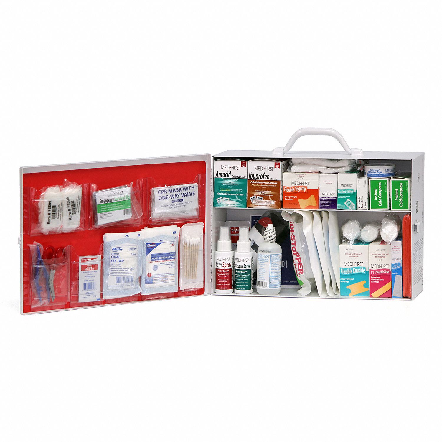 MEDIQUE, 56 Components, ANSI/ISEA Z308.1-2021, First Aid Kit And ...