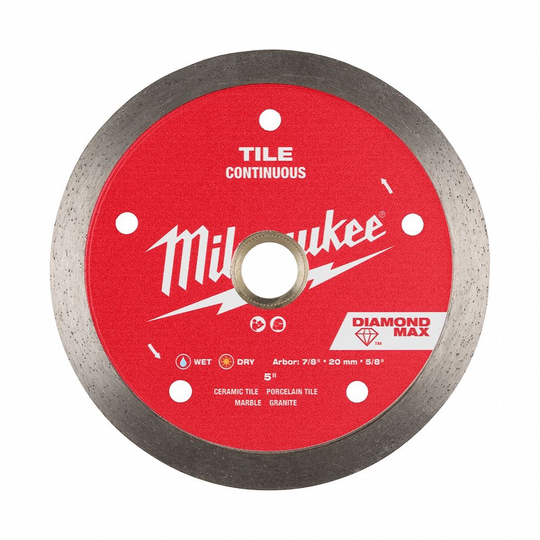 DIAMOND SAW BLADE,CONTINUOUS,5 IN