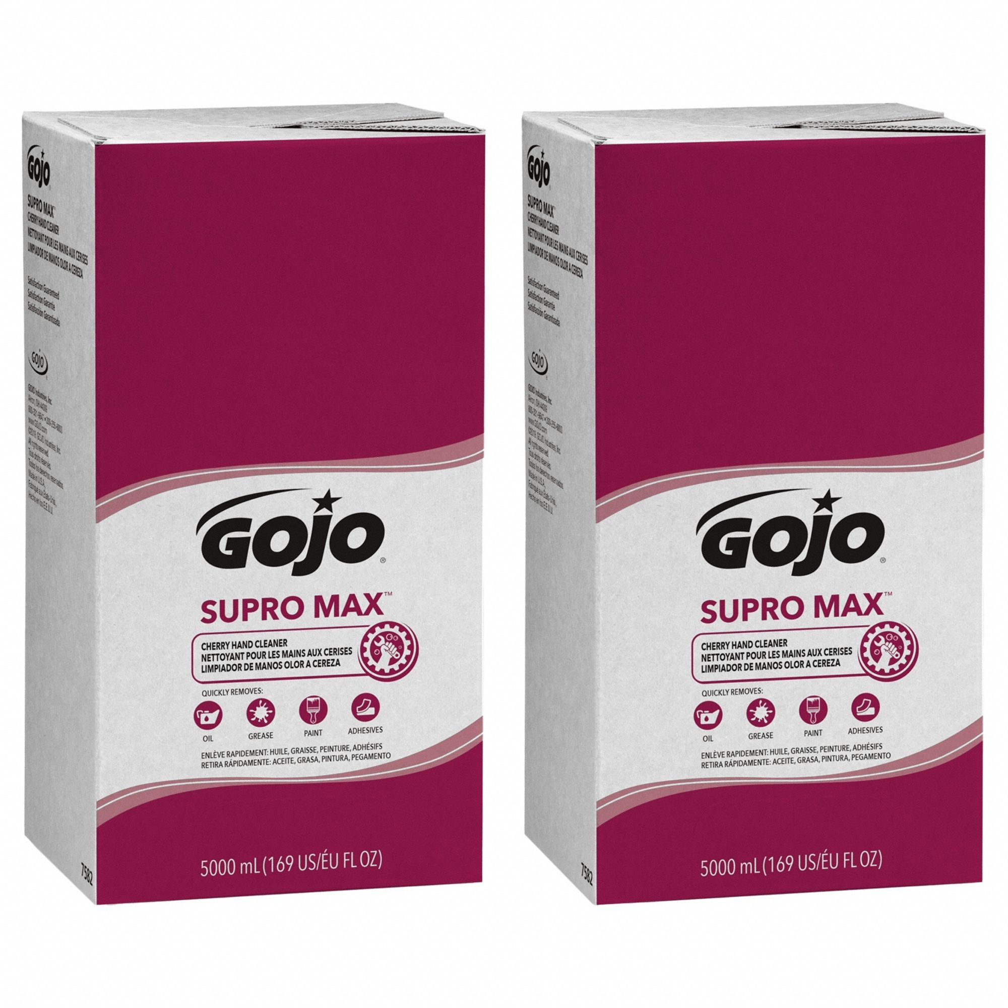 HAND CLEANER, SUPRO MAX SERIES, LIQUID, 5,000 ML, INCLUDES GRIT, CHERRY, 2 PK