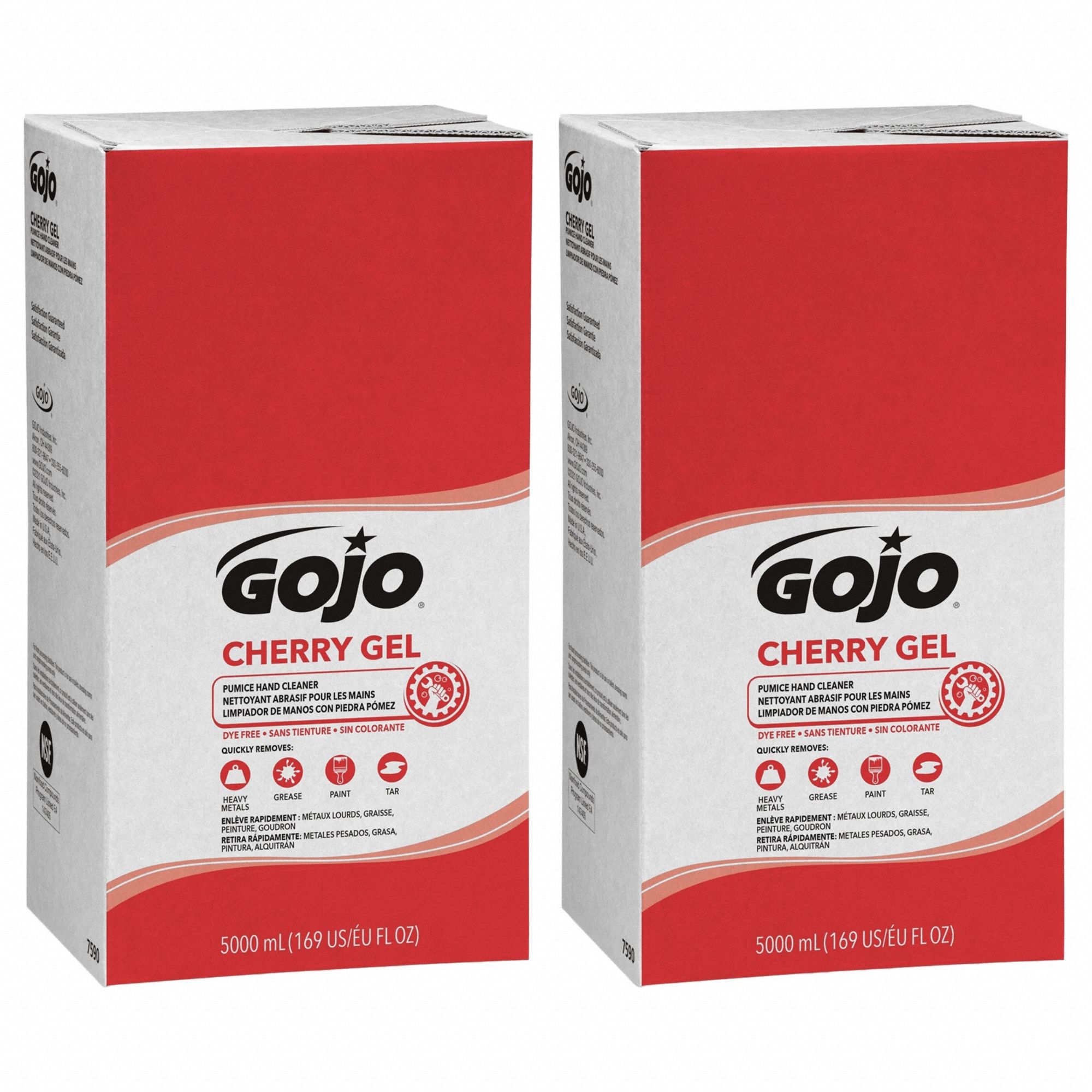 HAND CLEANER, CHERRY GEL SERIES, GEL, 5,000 ML, INCLUDES GRIT, CHERRY, 2 PK